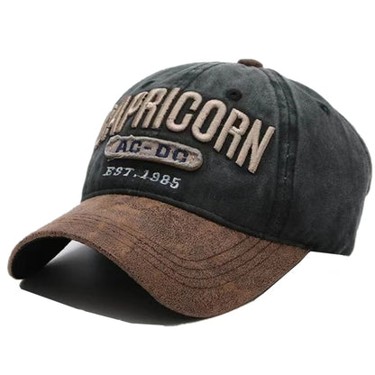 New Unisex Cap Washed Cotton AC-DC letter Embroidery Baseball Cap Outdoor Casual Classics Hats For Women Men Cap