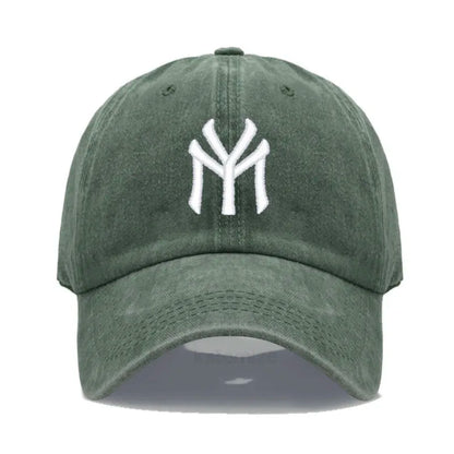 Letter MY Embroidery Baseball Cap Women Men Adjustable Soft Washed Cotton Sports Dad Hat  Spring Summer Protection Sun Hats