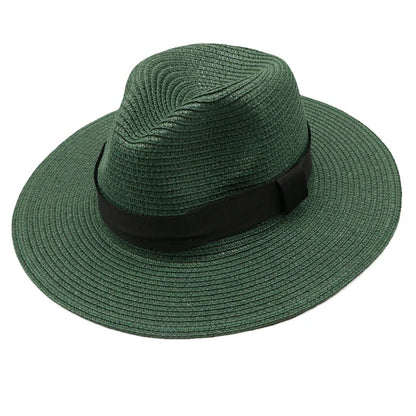 Panama Straw Hat Men Summer Straw Hat Wide-brimmed Outdoor Sun Visor Beach Hat