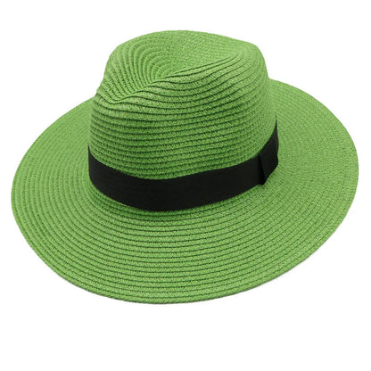 Panama Straw Hat Men Summer Straw Hat Wide-brimmed Outdoor Sun Visor Beach Hat