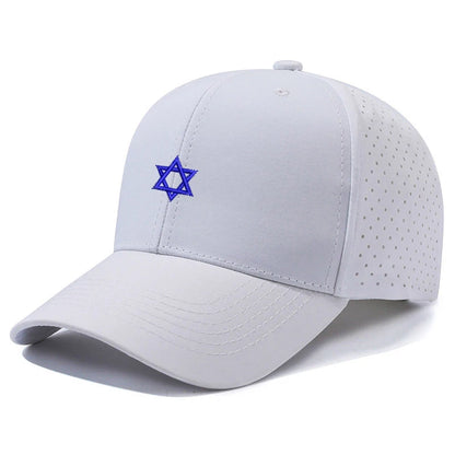 Embroidered Star Of David Men Baseball Cap Adjustable Quick Dry visors Versatile Fashion Snapback Caps Women trucker cap