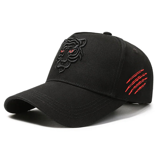 Unisex Tiger Embroidery Baseball Cap – Cotton Snapback Hip Hop Trucker Hat
