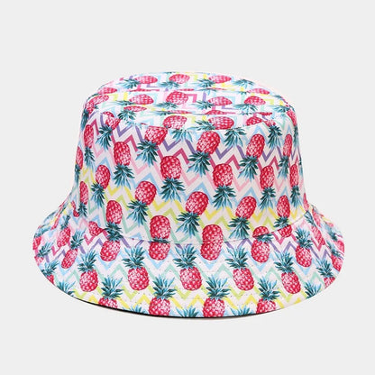 Creative Printed Fruit Pattern Bucket Cap Unisex Outdoor Leisure Fisherman Hat Summer Beach Uv Protection Sun hats Panama Bob
