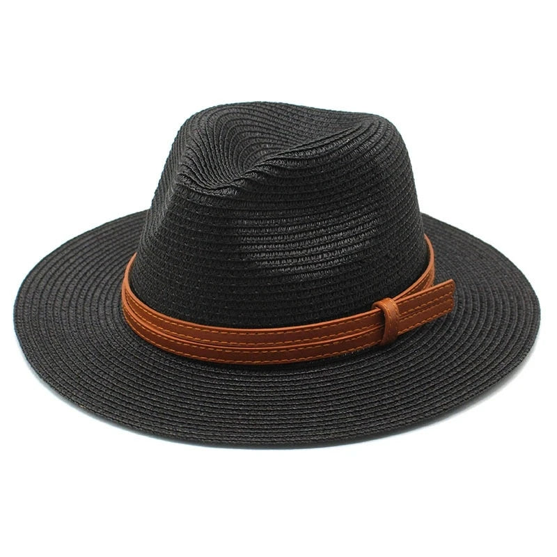 Beach Hats for Men and Women Beach Outdoor Sun Protection Visors Sun Hats Jazz Straw Hat