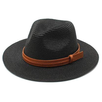 Beach Hats for Men and Women Beach Outdoor Sun Protection Visors Sun Hats Jazz Straw Hat