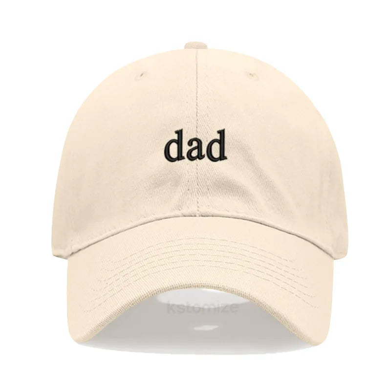 New dad mom Embroidery Soft Cotton Baseball Cap Fashion Women Men Hat Sport Visors Snapback Cap Sun Hat Breathable Outdoor Caps