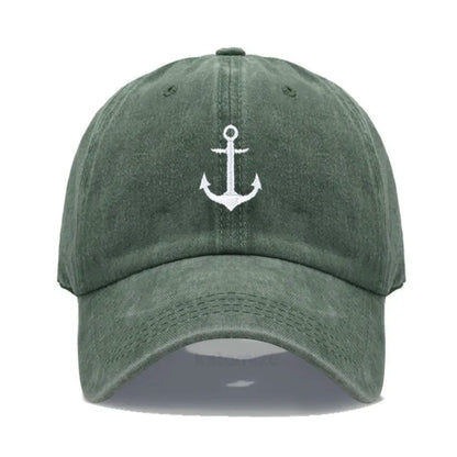 Anchor Embroidered Baseball Cap for Women Men Fashion Adjustable Soft Washed Cotton Dad Hat Unisex Classic Golf Caps