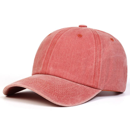 Unisex Light Washed Solid Color Baseball Caps Spring and Autumn Outdoor Adjustable Casual Hats Hip Hop Hat Sunscreen Hat