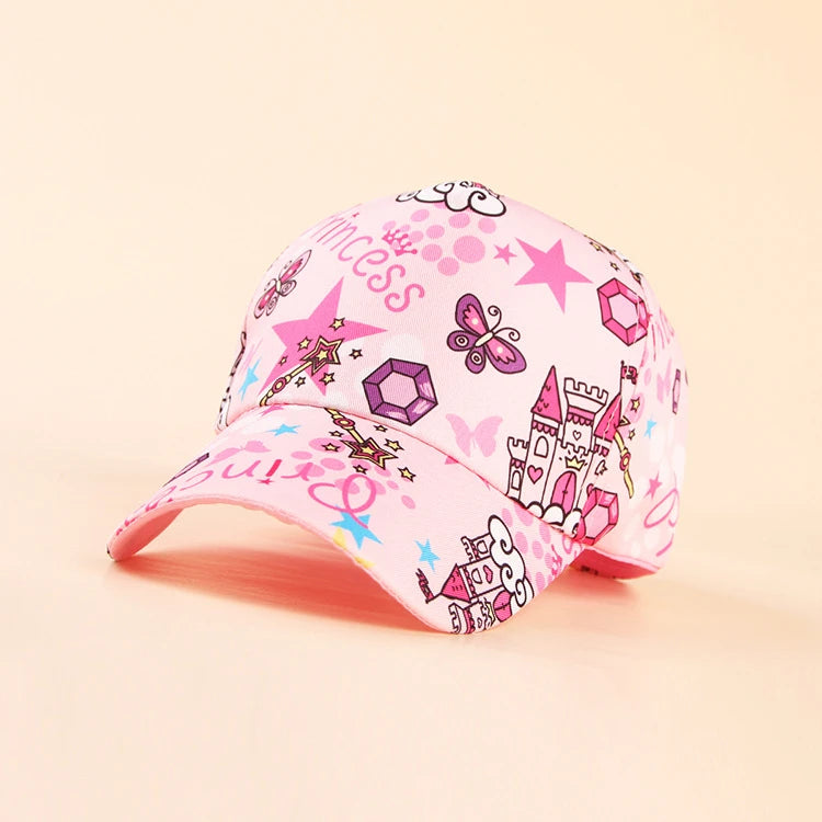 Fashion Cotton Cartoon Boy Girl Baseball Caps Children Printed Snapback Hat Kids Popular Hip Hop Hat Cap DropShipping