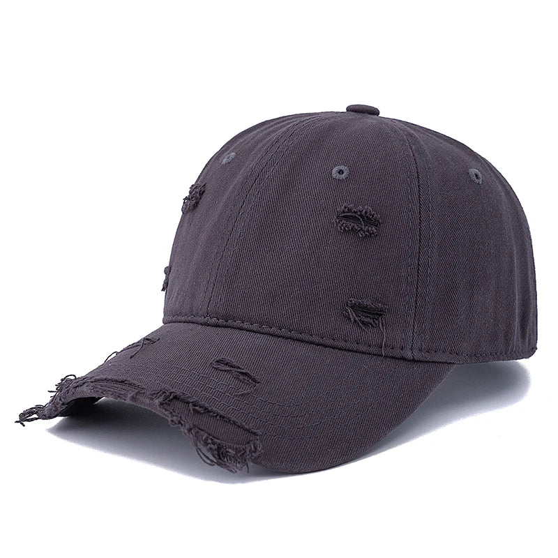 Hot Sale Washed Cotton Retro Distressed style Cap High Quality Baseball Cap Women Dopamine Cap Outdoor Hats