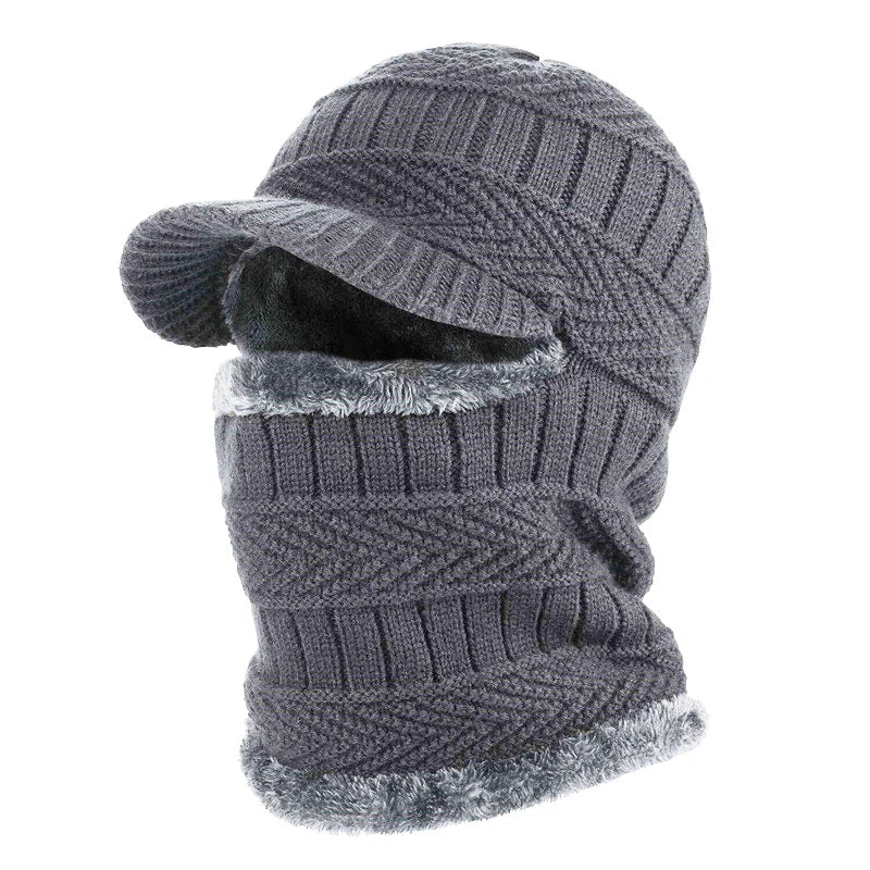 Men's Winter Hat Street Style Slightly Elastic Warm Cap for Outdoor Activities Suitable for Cold Weather Travel