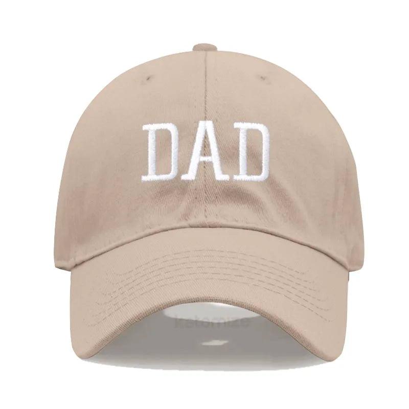 DAD MOM Embroidery Pure Cotton Men's Baseball Cap For Man  Womne's Fashion Sport Golf Caps Sun Hat Dropshipping