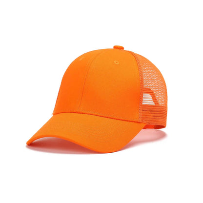 Mesh Cap Women Spring Summer Hats For Women Baseball Cap Cotton Solid Colored Wholesale Stock 6 Panel 5 Panel Breathable Cap