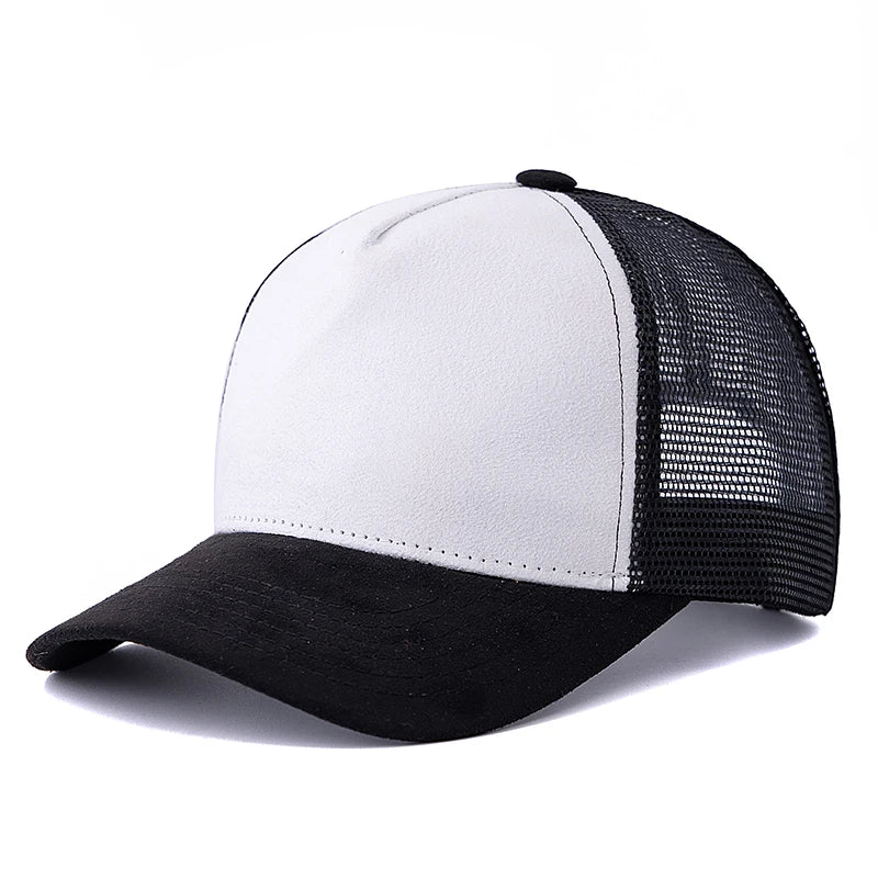New Unisex High Quality Mesh Cap Casual Fashion Multi-color Cotton Baseball Trucker Hat For Women And Men Summer Plain Style