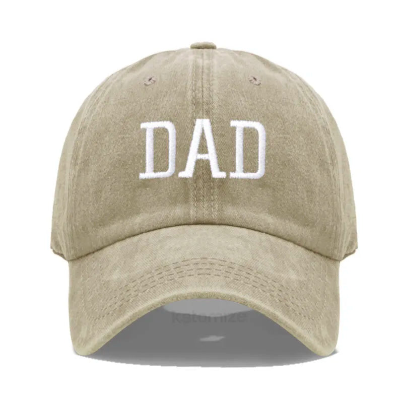 DAD MOM Embroidery Pure Cotton Men's Baseball Cap For Man  Womne's Fashion Sport Golf Caps Sun Hat Dropshipping