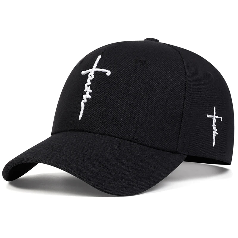 Fashion Faith Embroidery Baseball Cap Men Women Spring Summer sun Hats Cotton Snapback Hat Unisex Hip Hop Trucker Caps Gorras