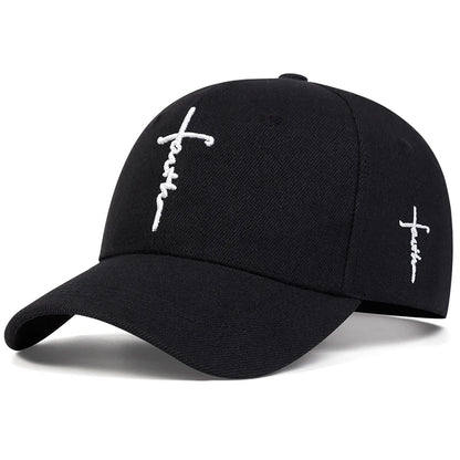Fashion Faith Embroidery Baseball Cap Men Women Spring Summer sun Hats Cotton Snapback Hat Unisex Hip Hop Trucker Caps Gorras