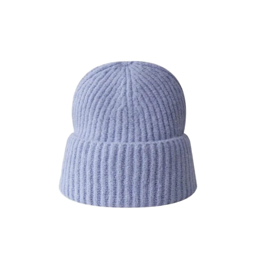 Cat Ears Wool Hat Female Autumn and Winter Korean  Cute Face Small Knitted Hat Big Head Circumference Warm Ear Protection Hat