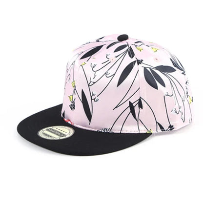 New Hip Hop Flat Brim Baseball Cap Hawaiian Digital Printing Coconut Tree Snapback Hat Summer Outdoor Sunscreen Sport Beach Caps