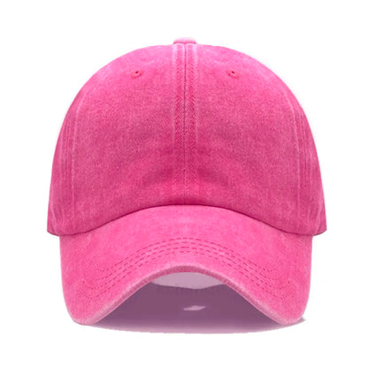 Solid Color Baseball Cap Women's Plain Sport Golf Cap for Man Washed Cotton Dad Hat Sun Hats