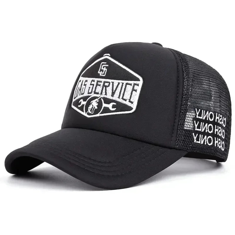 Fashionable Embroidered Baseball Hat Five Star Color blocked Mesh Breathable Summer Duck Tongue Hat Versatile Sunshade Truck Hat