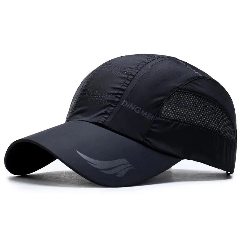 Men’s Quick Dry Baseball Cap Breathable Summer Outdoor Sports Sunshade Hat
