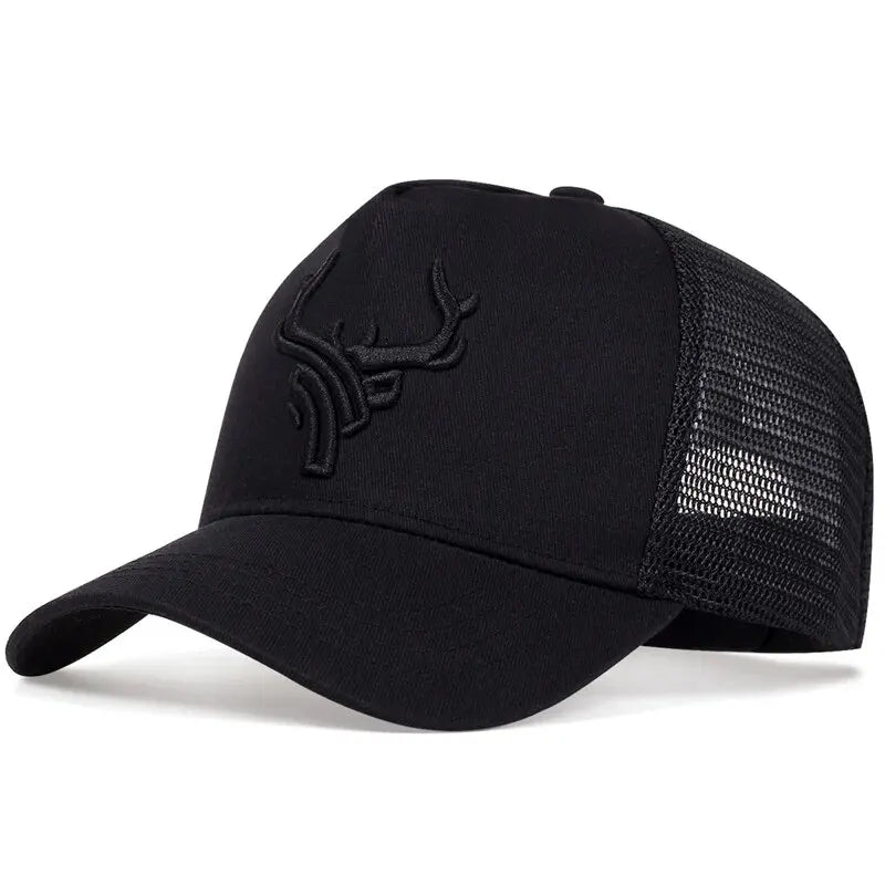 Men's Casual Baseball Caps, Spring And Summer, Big Head Bib Caps, High Deer Head Hats, Men's Outings, Sun Protection