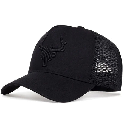 Men's Casual Baseball Caps, Spring And Summer, Big Head Bib Caps, High Deer Head Hats, Men's Outings, Sun Protection