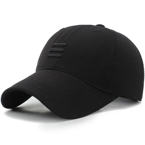 Unisex Three-Line Embroidered Baseball Cap Adjustable Casual Sun Protection Hat