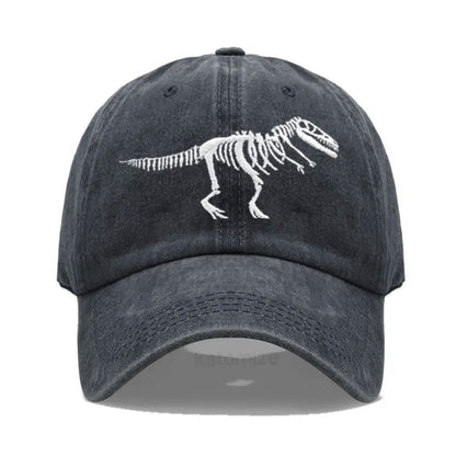 Cotton Baseball Cap for Men Women Unisex Embroidery Dinosaur Tyrannosaurus Rex Dad Hat Protection Outdoor Sports Golf Caps