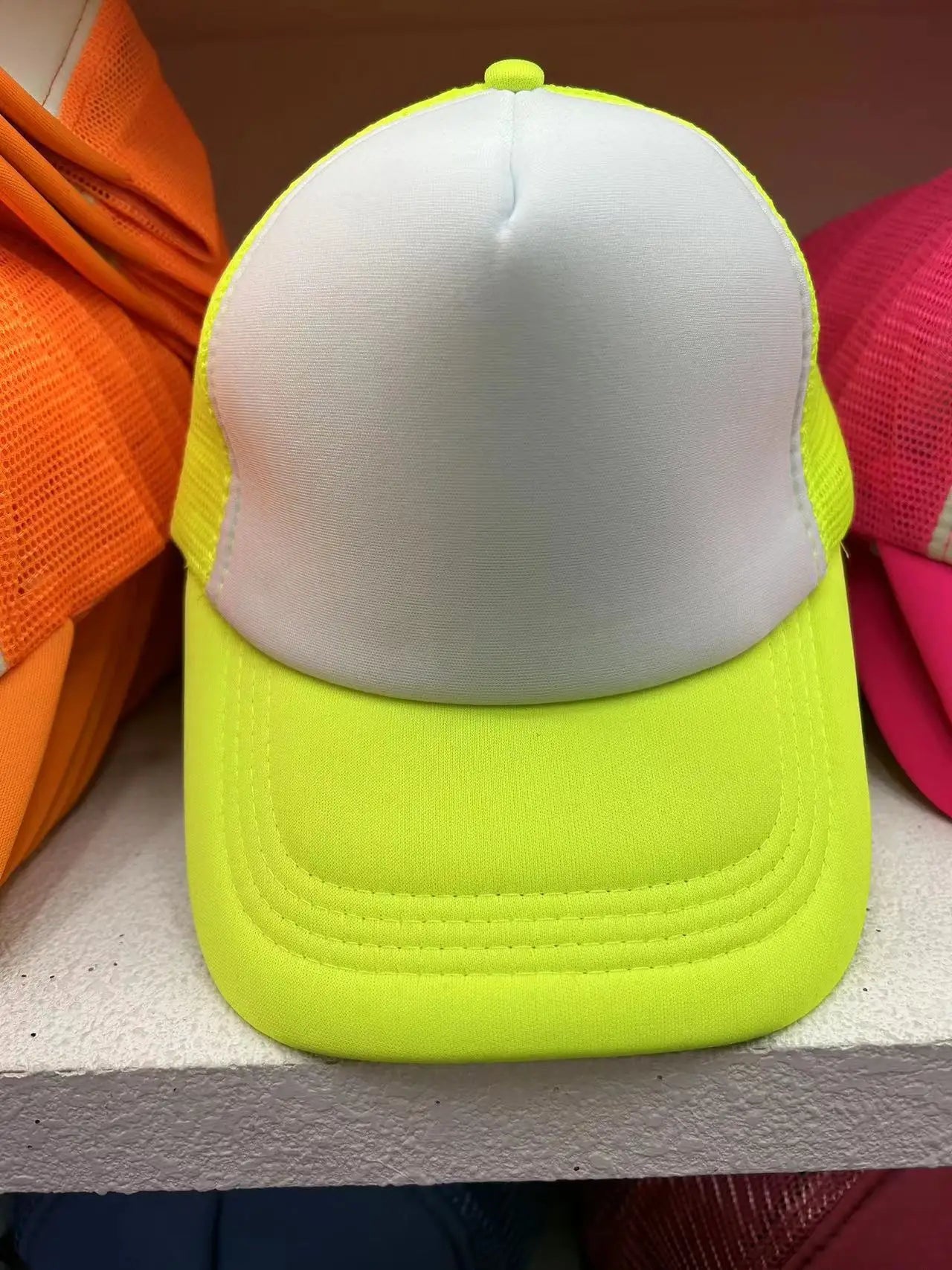 1 Piece Summer Trucker Hat Men Women Net Polyester Baseball Cap Blank Mesh Dad Hats Adjustable Sun Hat Visor