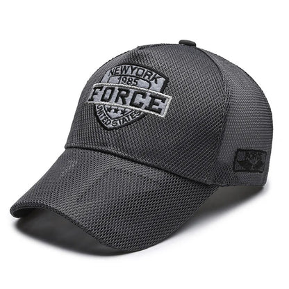 Breathable Mesh Baseball Cap, Unisex Sports Hat for Camping, Hiking, Picnic, Sun Protection,  Buckle Closure