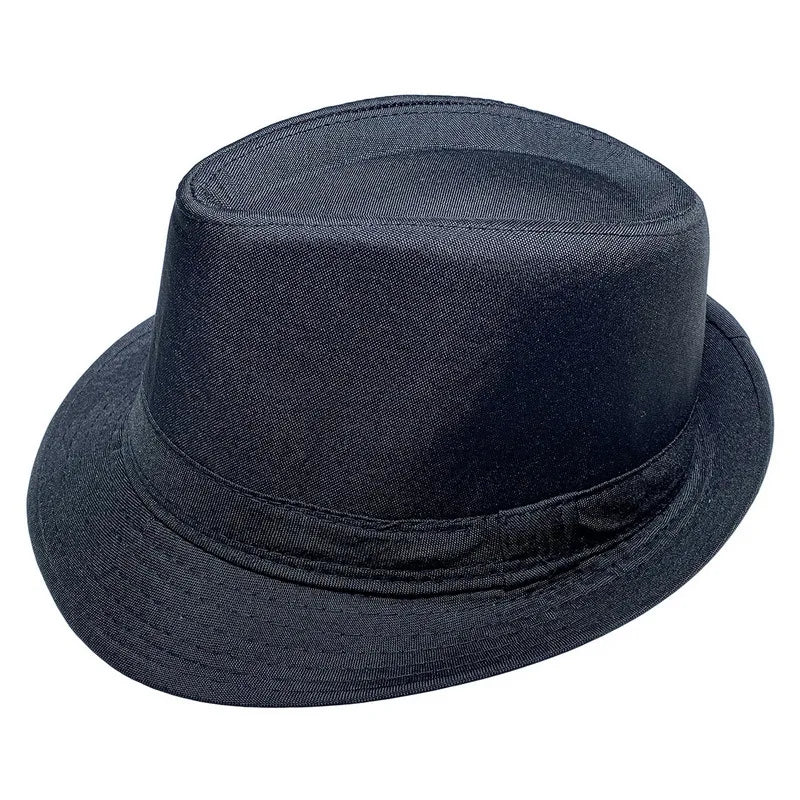 Men's Hat Woven Plain Sunshade Hat Casual Bucket Beach Sun White Wedding Black Cloth Jazz HatFedoras