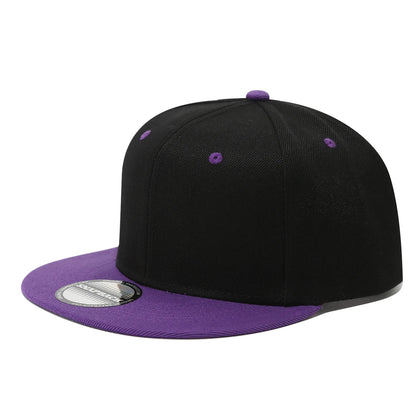 Flat Edge Baseball Cap Korean Version Two-color Splicing Hip-hop Hat Men's and Women's Tide Street Cool Hip-hop Hat
