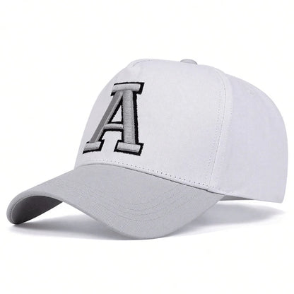 Unisex Stereoscopic A Letter Embroidery Baseball Caps Spring and Autumn Outdoor Adjustable Casual Hats Sunscreen Hat
