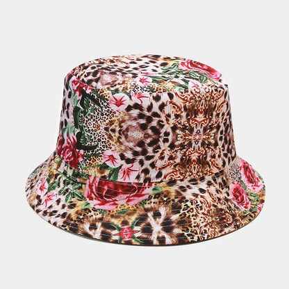 fashion plant printing pattern fisherman hat spring and summer outdoor sun protection fisherman cap unises fishing caps