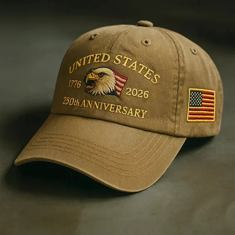 Vintage Eagle Embroidery Baseball Cap - Stylish and Versatile Outdoor Sun Hat with Visor