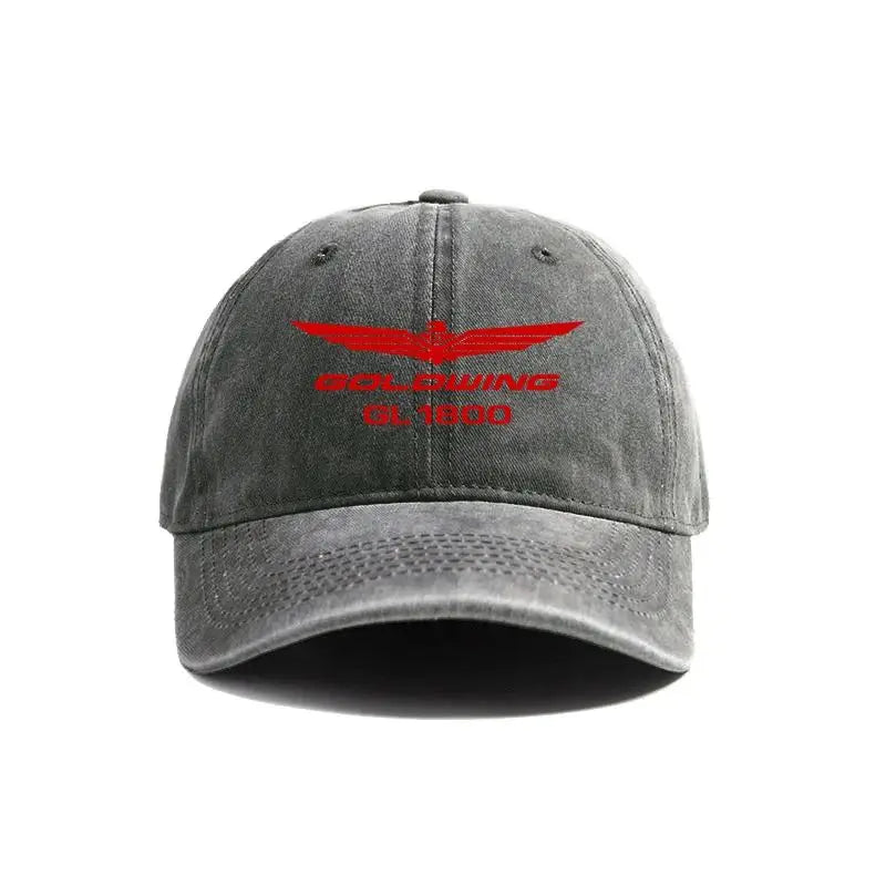 2025 Goldwing GL1800 Baseball Cap Distressed Hats Cap Men Retro Outdoor Summer Adjustable Hat Casual and Versatile