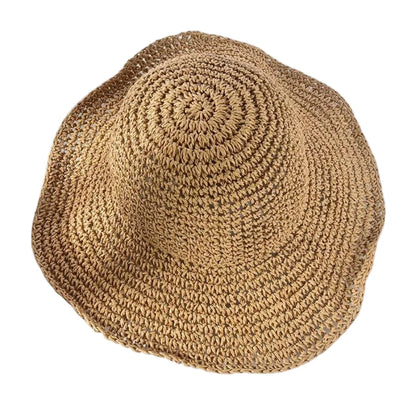 Summer Japanese Bucket Hat Korean style Small Brim Straw Hat Versatile Japanese Woven Bucket Hats Beach Sunscreen Hat Women
