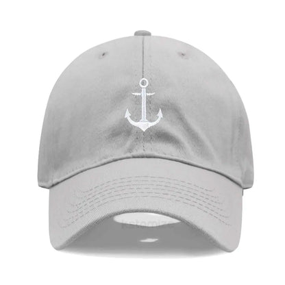 Anchor Embroidered Baseball Cap for Women Men Fashion Adjustable Soft Washed Cotton Dad Hat Unisex Classic Golf Caps