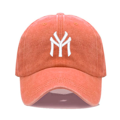 Letter MY Embroidery Baseball Cap Women Men Adjustable Soft Washed Cotton Sports Dad Hat  Spring Summer Protection Sun Hats