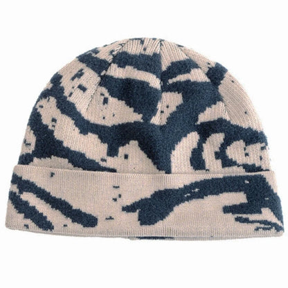 New Unisex Outdoor Skull Cap Fashion Geometric Printing Chic Winter Hats Sailor Style Hats For Men Women Autumn Ski Beanie Cap