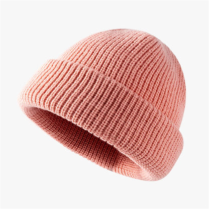 Bright Candy Color Winter Knitted Hat Beanies Skullies for Women Warm Thick Men Hip Hop Skullcap Hat Couple Street Sport Beanies