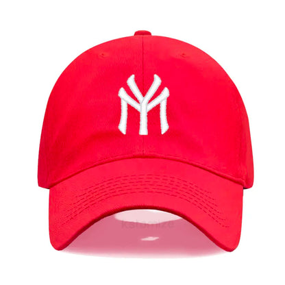Letter MY Embroidery Baseball Cap Women Men Adjustable Soft Washed Cotton Sports Dad Hat  Spring Summer Protection Sun Hats