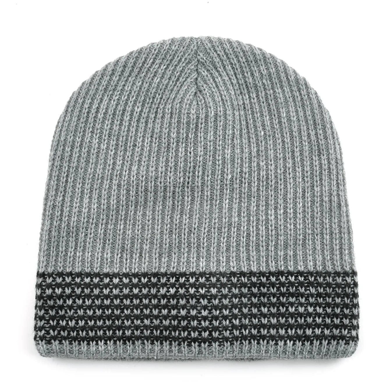 Men's Skullies Beanies Knitted Wool Hats Men Winter Knitting Thick Beanie Hat Double Layer Solid Color Velvet Warm Bonnet Cap