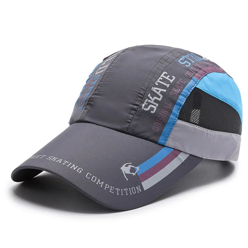 Breathable Quick Dry Unisex Baseball Cap for Outdoor Sports and Sun Protection For Women & Men