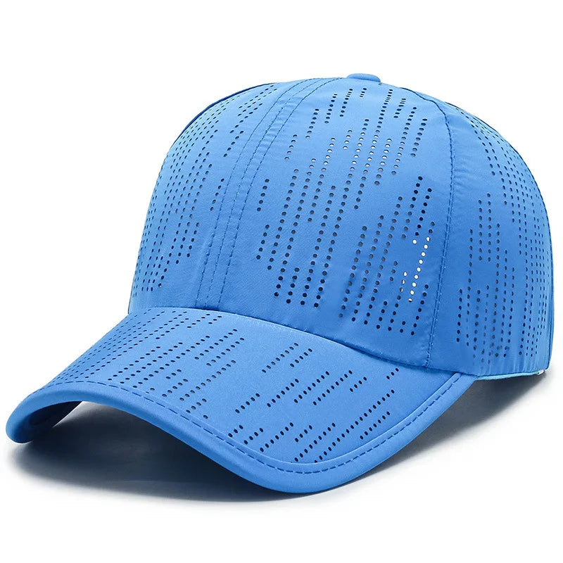 Vibrant Sport Color Block Hat - Men's Outdoor Sports Hat for Camping Hiking - Adjustable Quick-Drying Water-Resistant Hat with