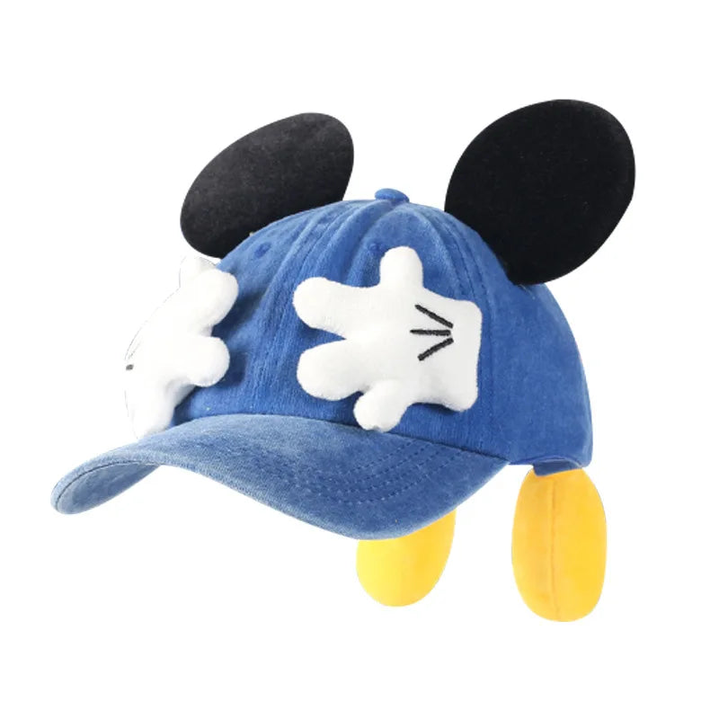 Cute Cartoon Mouse Ears Baseball Cap Girls Outdoor Fashion Duckbill Hat Y2K Hip Hop Sunscreen Sunshade Trendy Caps Women