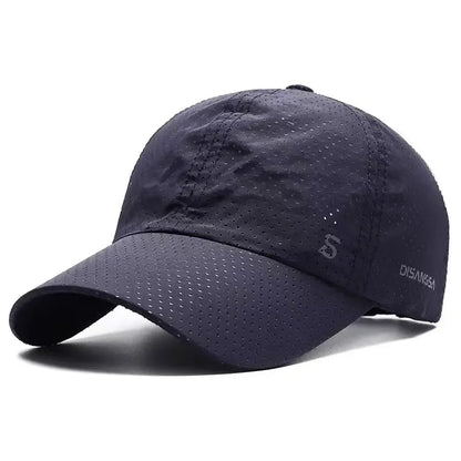 Unisex Quick-Dry Running Baseball Cap – Lightweight Breathable Strapback Golf Sun Hat