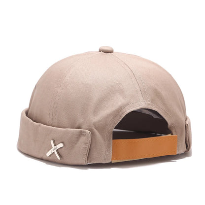 Unisex Cotton Brimless Docker Cap – Retro Skullcap Street Hip Hop Summer Hat